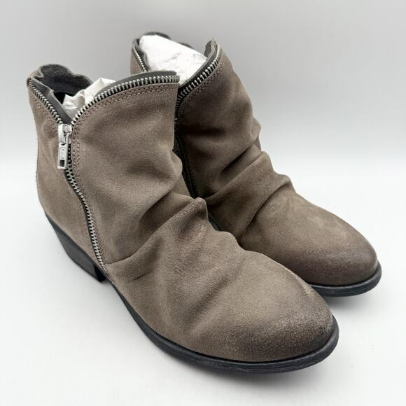Miz Mooz Womens Camile Booties EU 38 US 7.5-8 Grey Suede EUC - Picture 5 of 15